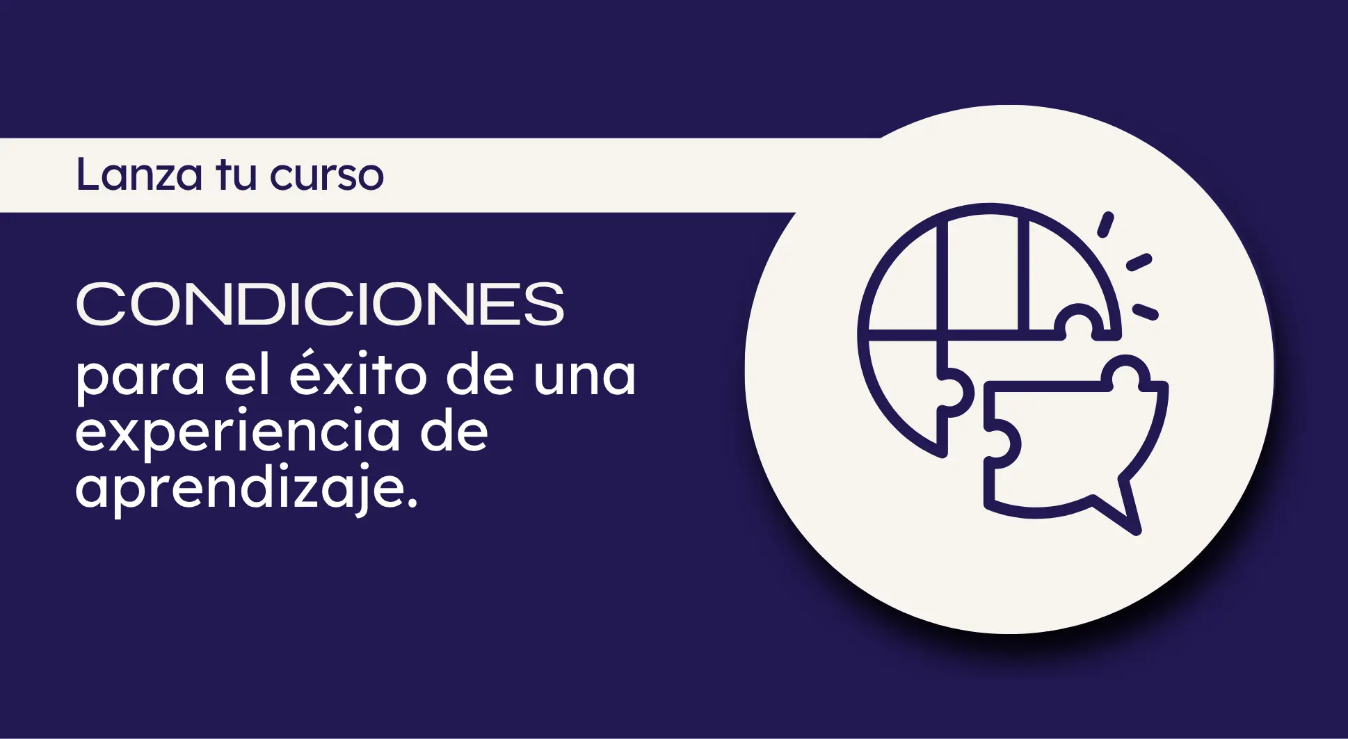 condiciones para el exito de una experiencia de aprendizaje